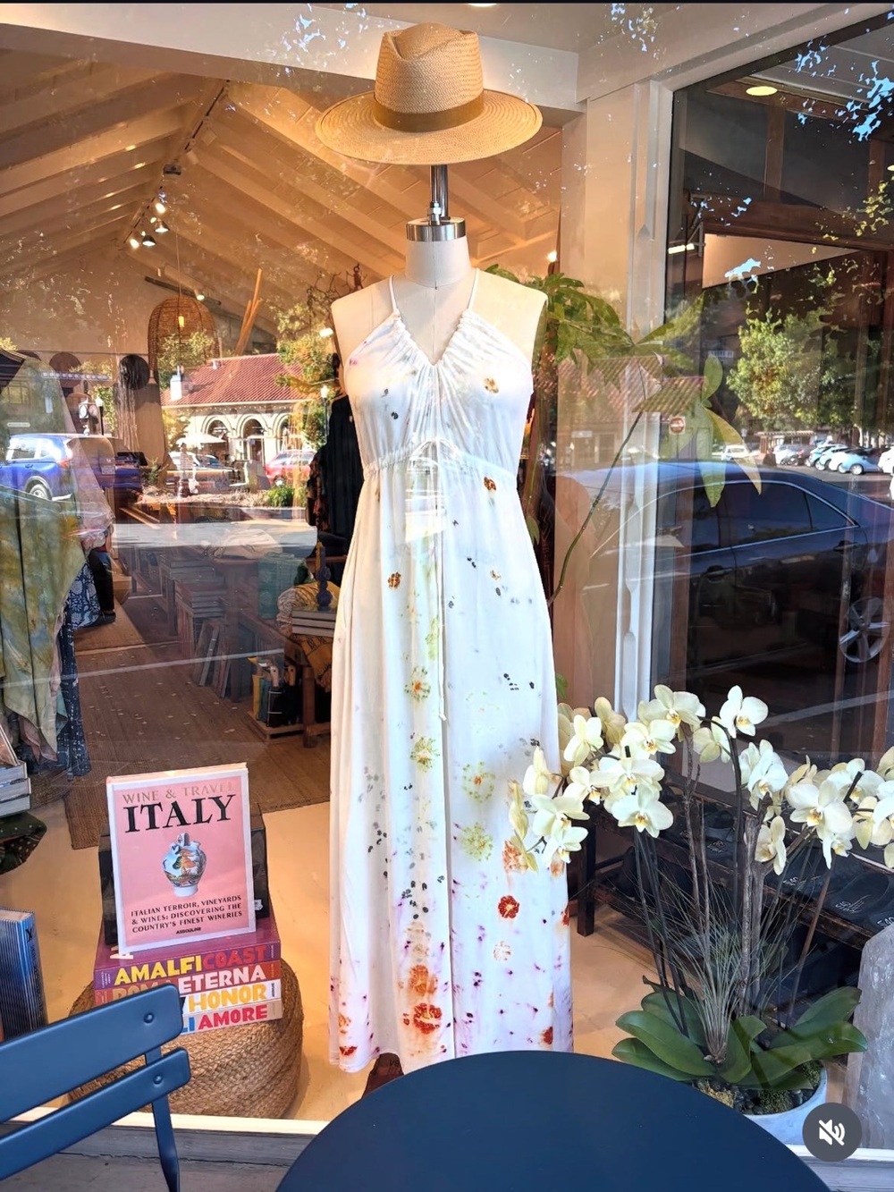 TYSA Capri Dress, One-Of-A-Kind Hand Printed Florals, size 2/3